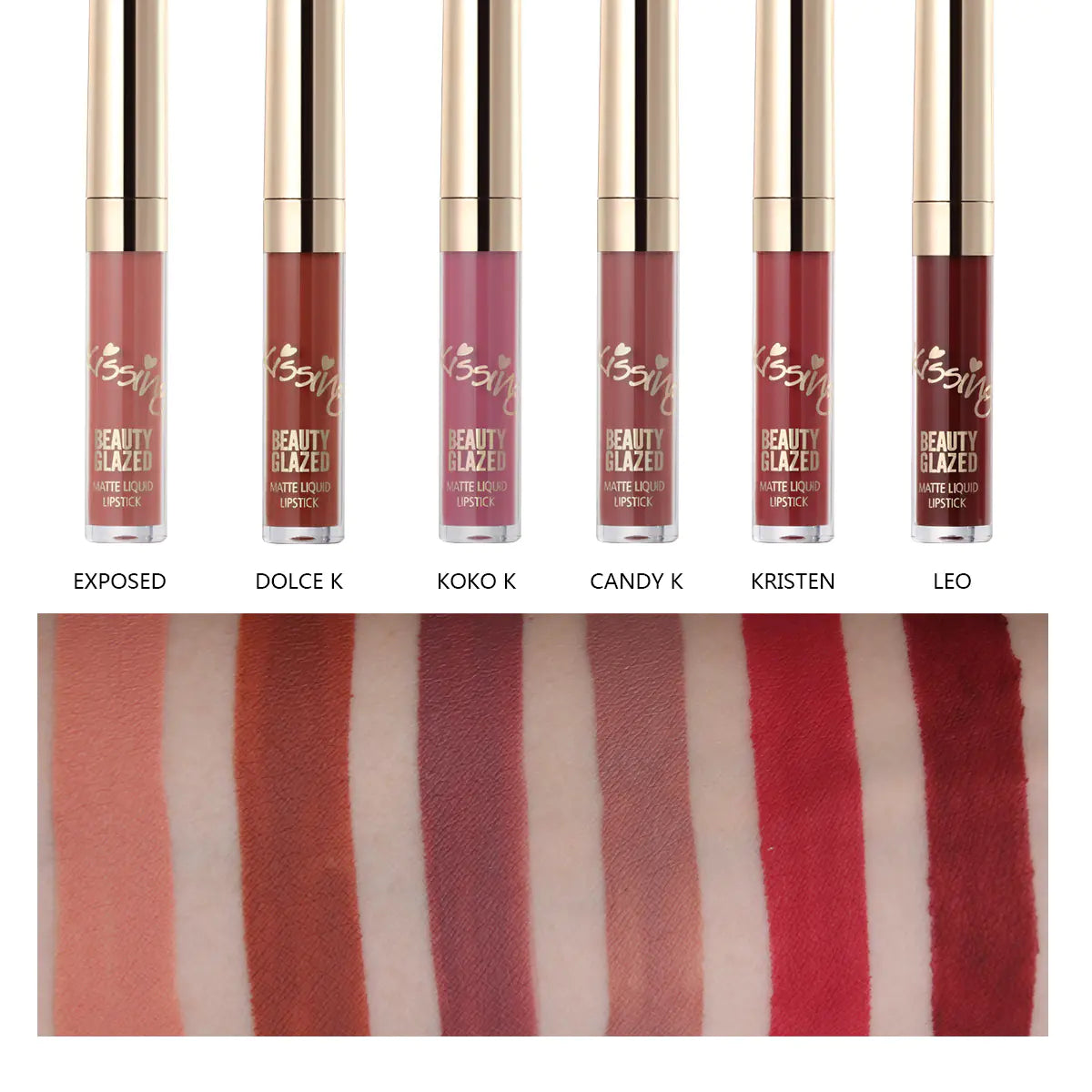 BEAUTY GLAZED Lip Glazes – 6 Luxe Shades